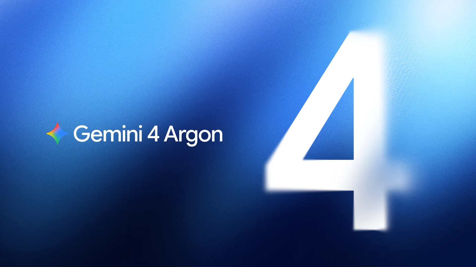 Arte promocional oficial de Gemini 4 Argon, con el nombre del modelo junto a un gran número cuatro.